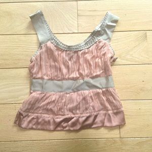 Philosophy di Alberta Ferretti pink w/ tan camisole Size 6